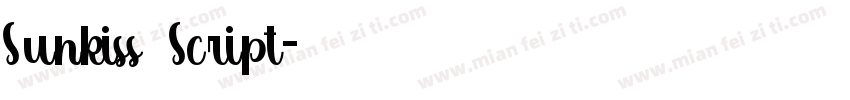 Sunkiss Script字体转换